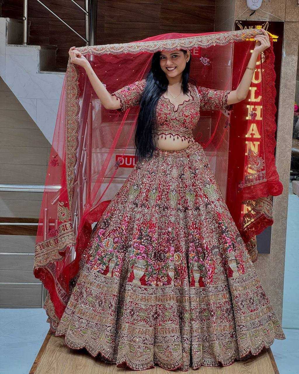 YNF FAUX GEORGETTE RIN108 1620 WHOLESALE LEHENGAS MANUFACTURER     